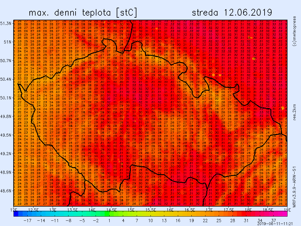 Ve středu se teploty vyšplhají až na 34 °C