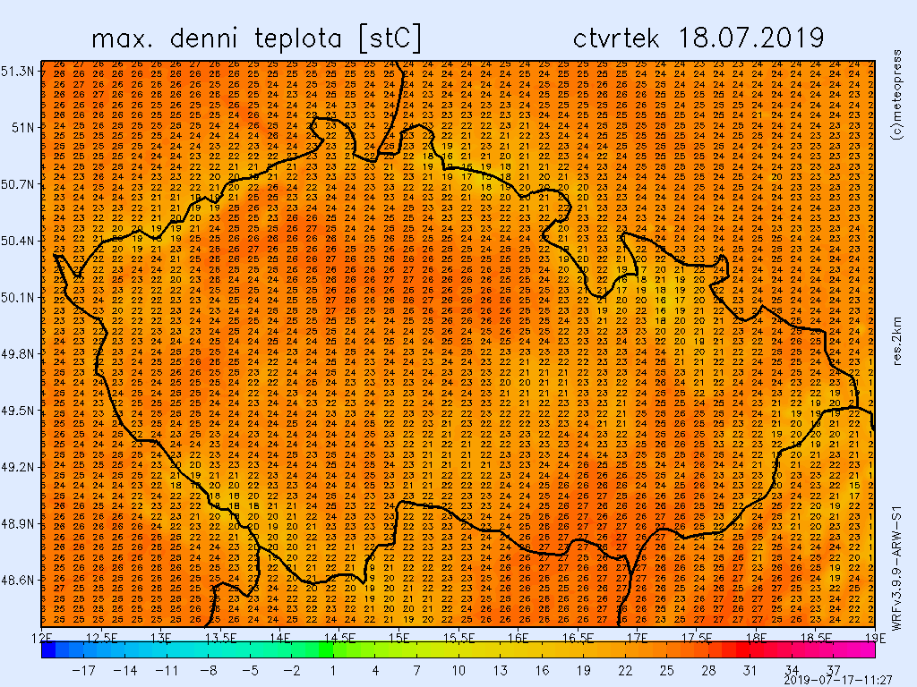 I nadále se bude postupně oteplovat, ve čtvrtek bude ojediněle až 28 °C