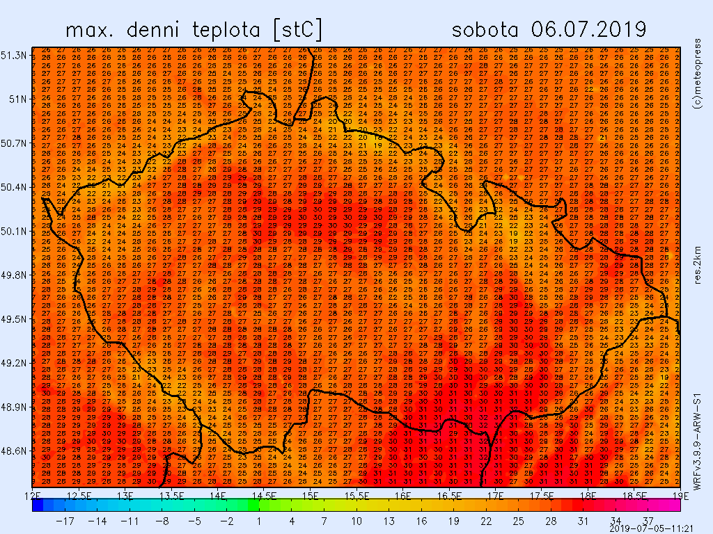 V sobotu nás opět čekají až tropické teploty