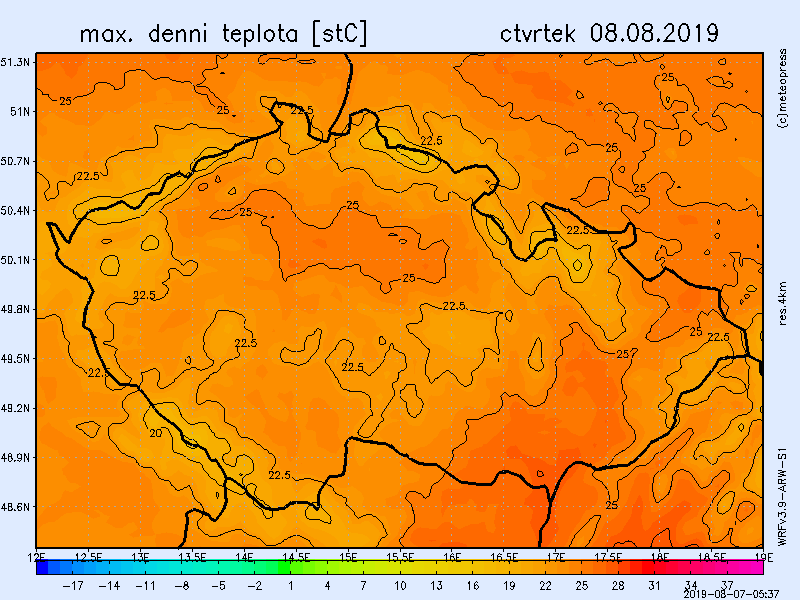 Ve čtvrtek bude na Moravě téměř 30 °C, na západě ČR se ale ochladí