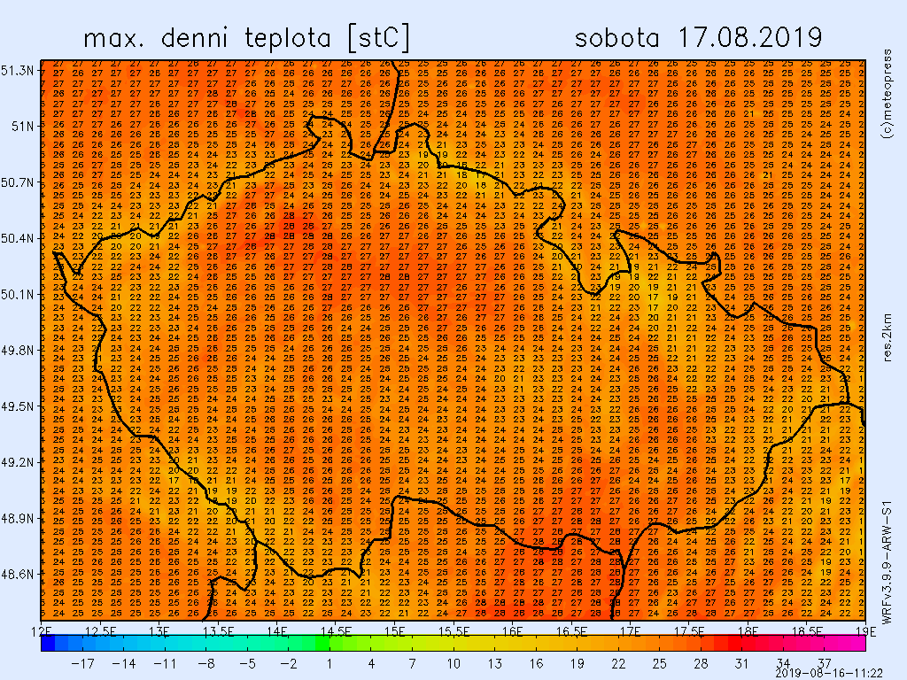 V sobotu se dočkáme oteplení, nejvyšší denní teploty budou dosahovat 27 °C