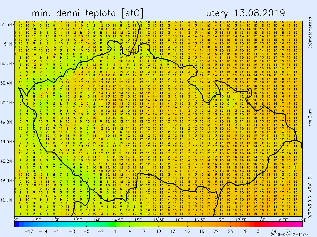 V úterý noční teploty klesnou na západě až k 8 °C