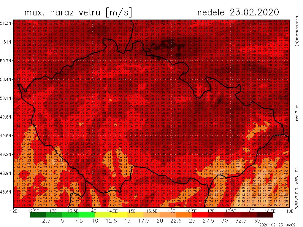 Sledovali jsme On-line: Českem se opět prohnal silný vítr, na Sněžce dosáhl rychlosti až 223km/h